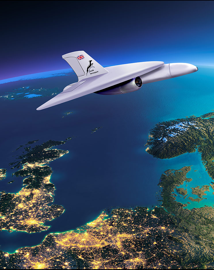 The 'Baby Swala' just before jettisoning the ramjets over the North Sea